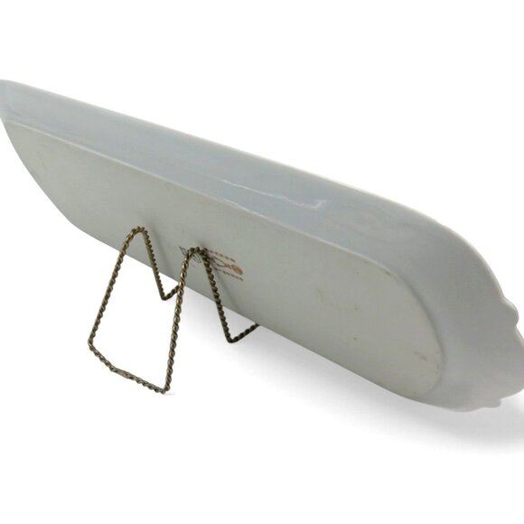 LIMOGES FRANCE Floral Tray Gold Trim Decorative Platter France Vintage 15" - Picture 9 of 11